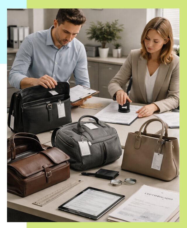 Сертификация сумок в Сегеже от 7804 руб. | Алешин-Сгж