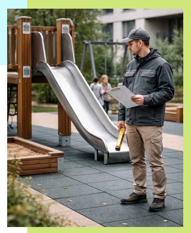 Сертификация детских площадок в Сегеже от 26013 р. | Алешин-Сгж