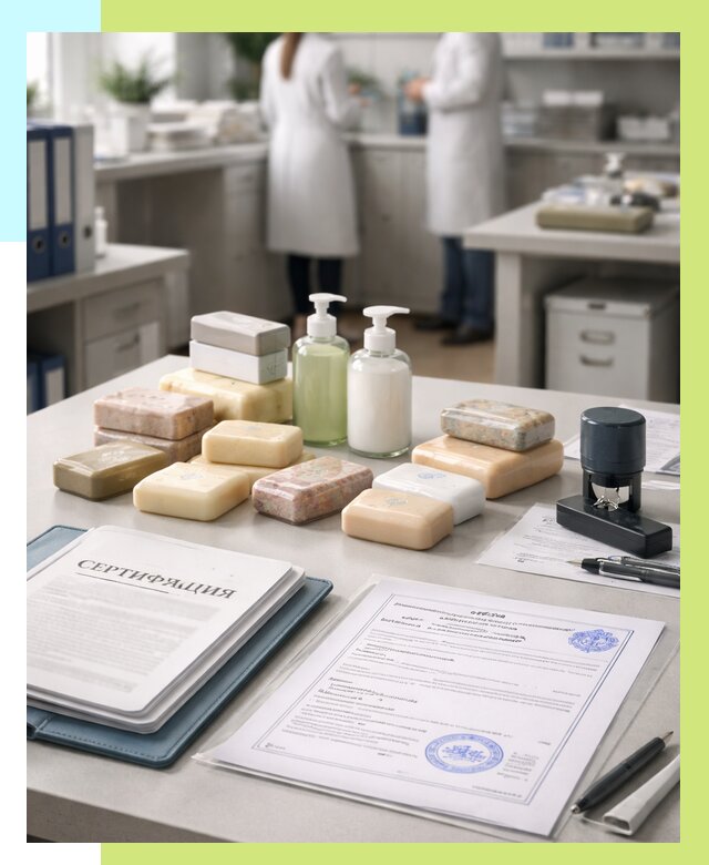Сертификация мыла и сертификат на мыло в Сегеже от 12486 | Алешин-Сгж
