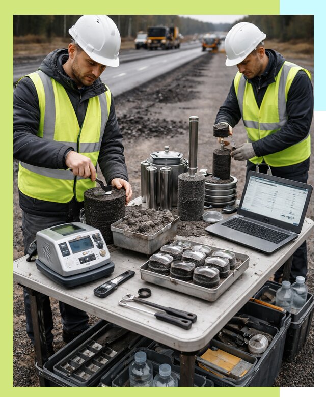 Сертификация асфальта: испытания и подтверждение в Сегеже