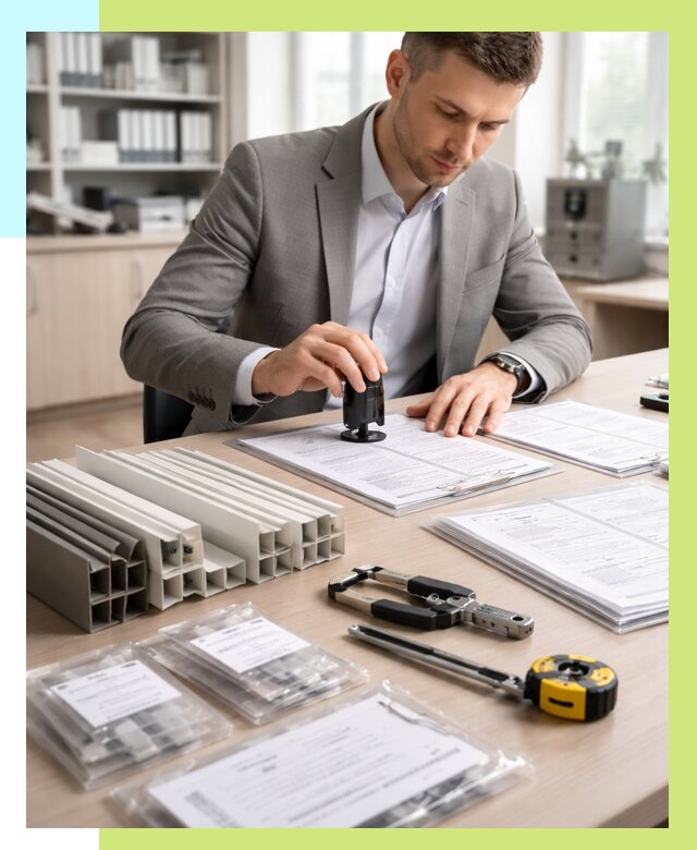 Сертификация ПВХ продукции в Сегеже от 8844 р., Алешин-Сгж