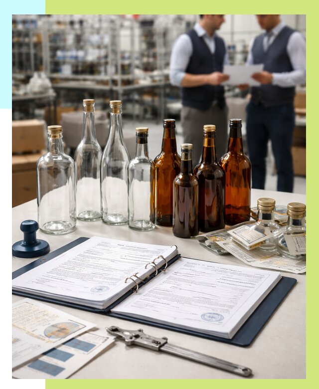 Сертификация стеклянных бутылок в Сегеже от 26013 р. | Алешин-Сгж