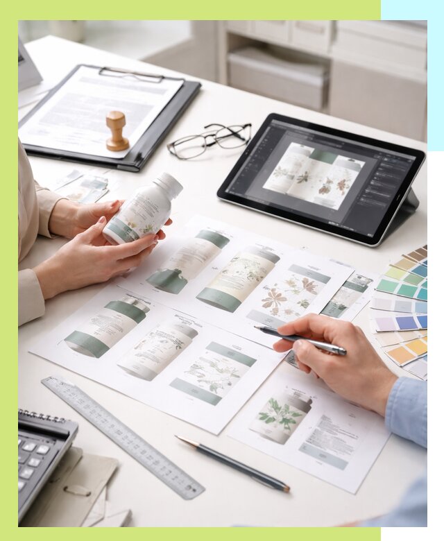 Профессиональная разработка дизайна и текста этикетки продукции в Сегеже