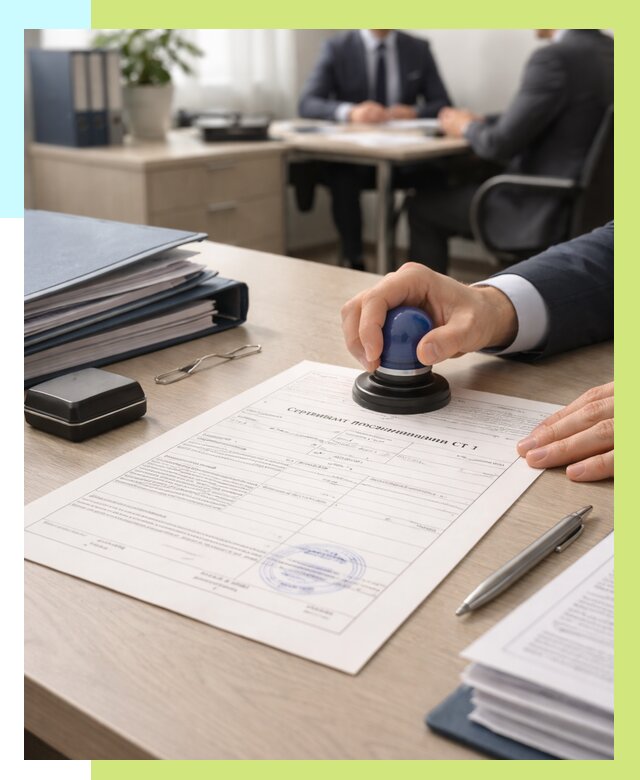 Сертификат происхождения СТ 1 в Сегеже от 4682 р. | Алешин-Сгж