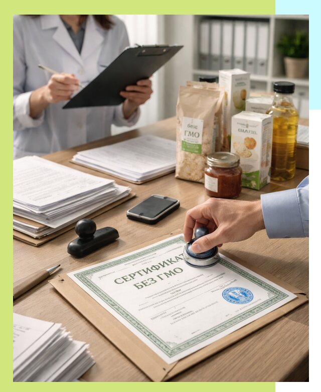 Получение сертификата Без ГМО для продукции в Сегеже
